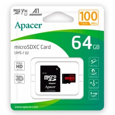 Карта памяти Apacer 64Gb microSDXC 100MB/s