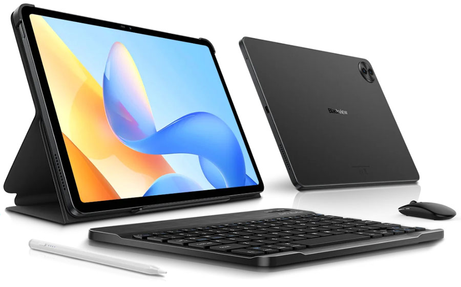 Blackview MEGA 5 12/256GB Space Grey планшет с клавиатурой и мышкой и стилусом