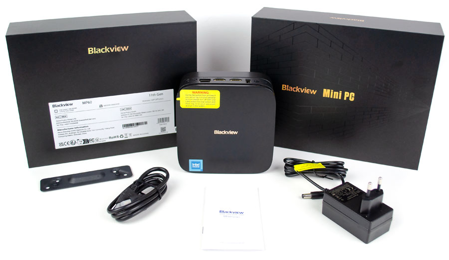 Неттоп Blackview Mini PC MP60 что в коробке - комплектация