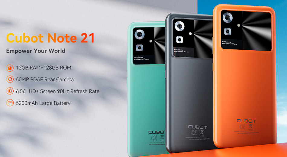 cubot note 21