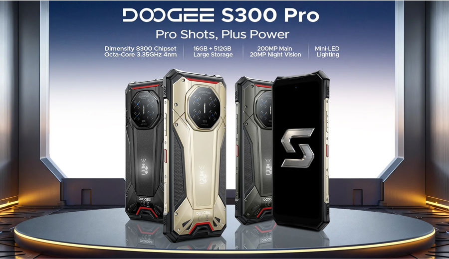 Защищенный смартфон Doogee S300 Pro 16/512GB Shadow Grey