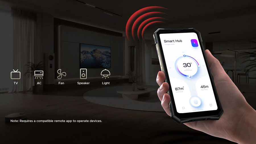 Doogee S300 Pro 16/512GB Shadow Grey с инфракрасным пультом