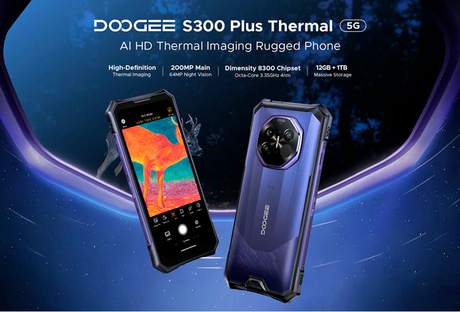 Doogee S300 Plus 12GB/1TB Thermal Silver с Тепловизором