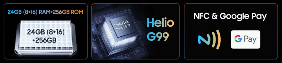 WP19 Pro оснащен процессором MediaTek Helio G99
