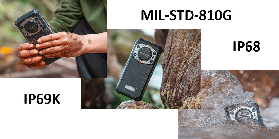 противоударный водо- грязе- защищенный смартфон Oukitel WP22 