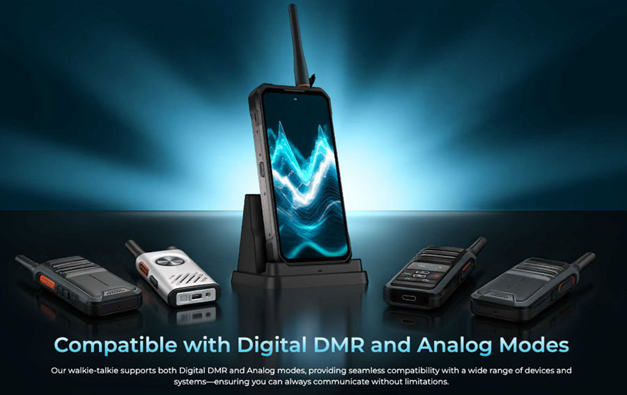 Защищенный смартфон Oukitel WP61 Plus 12/512GB Black WT с DMR Рацией