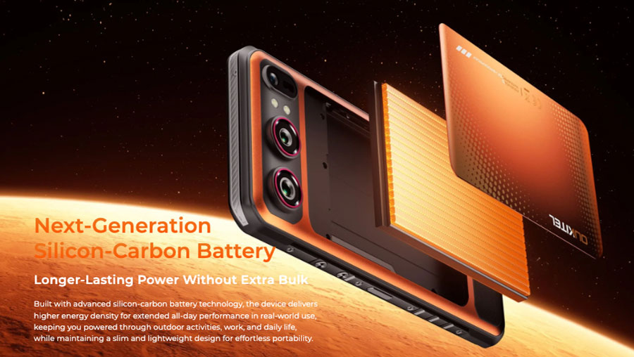 Oukitel WP68 Air 12/512GB Black аккумулятор 8000 мАч на кремний-углеродной основе